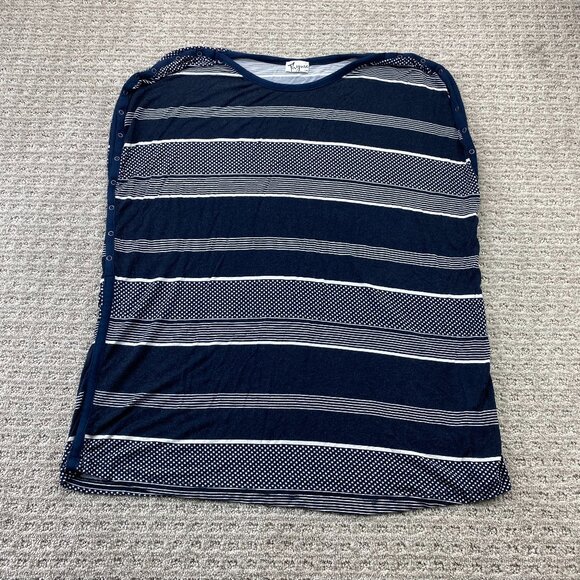 Thyme Maternity Nursing Sleeveless Shirt Sides Button Up Women Large L Stretchy - Picture 1 of 8